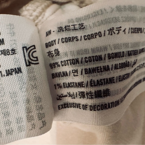 Abercrombie & Fitch Cream Wide Leg Curve Love Jeans, Size 4 (27). - Picture 7 of 9